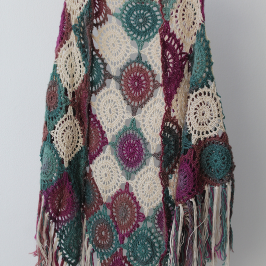 Multicolor long shawl