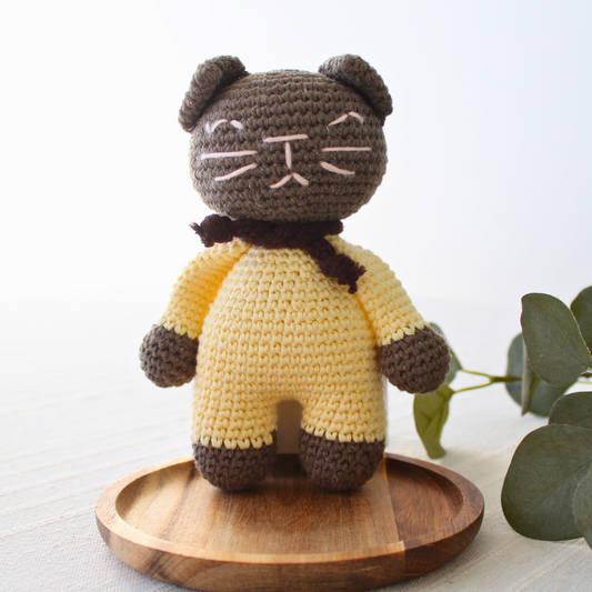 Amigurumi cat plush