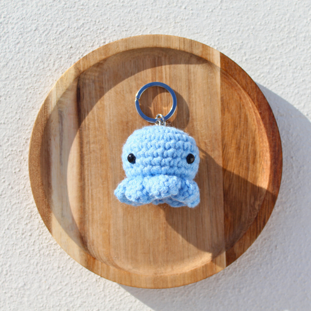 jellyfish keychain