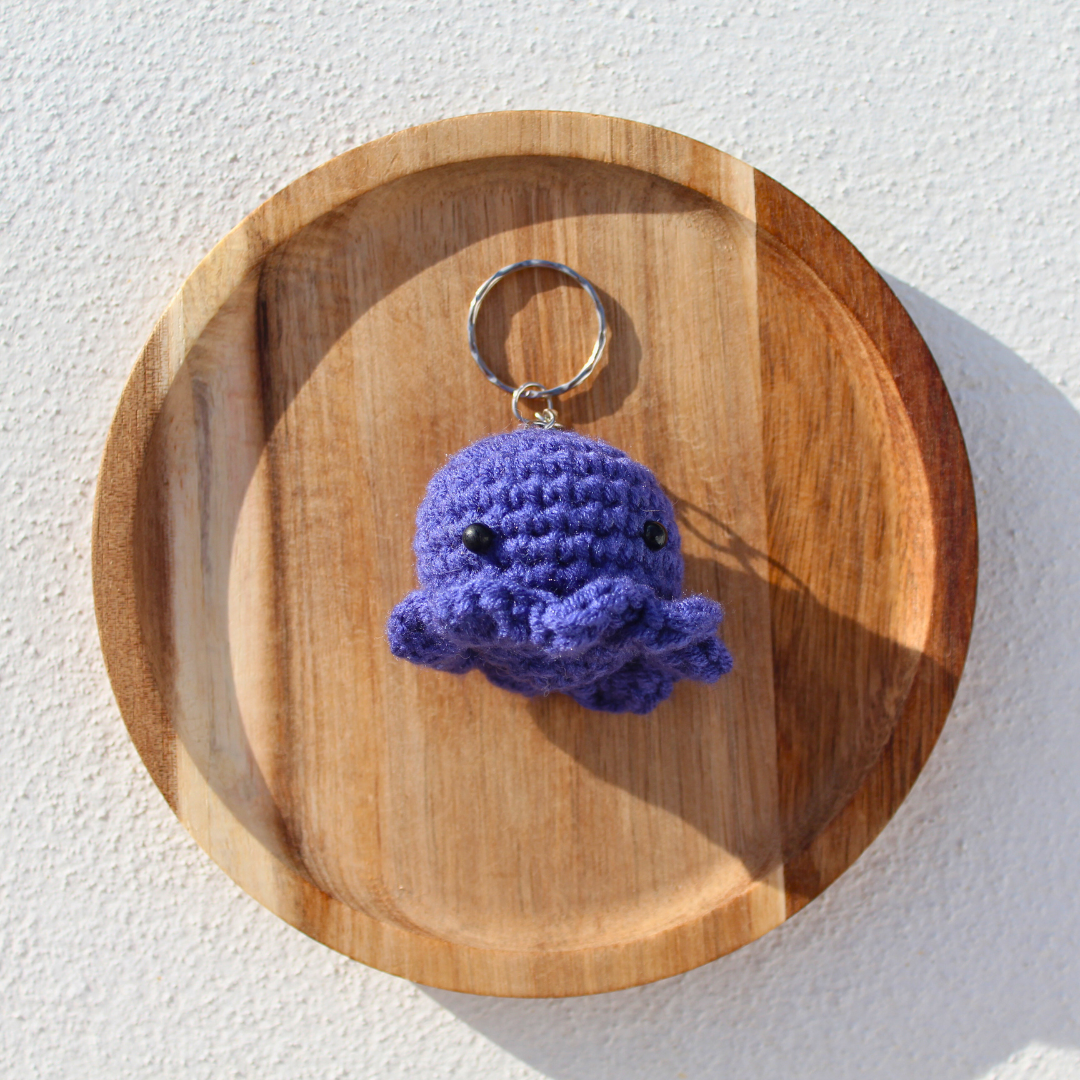 jellyfish keychain